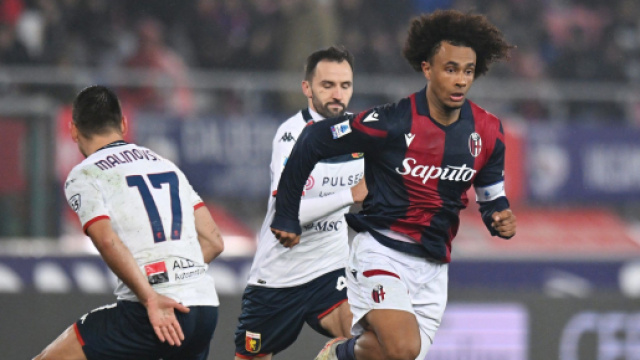 In foto Joshua Zirkzee con la maglia del Bologna &copy; Serie A 2023-24.