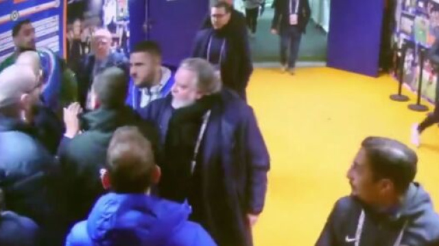 Le ton est monté à la pause de Montpellier-PSG. (screenshot @primevideo)