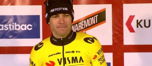 Il campione di ciclismo Wout van Aert - © screenshot da Eurosport.