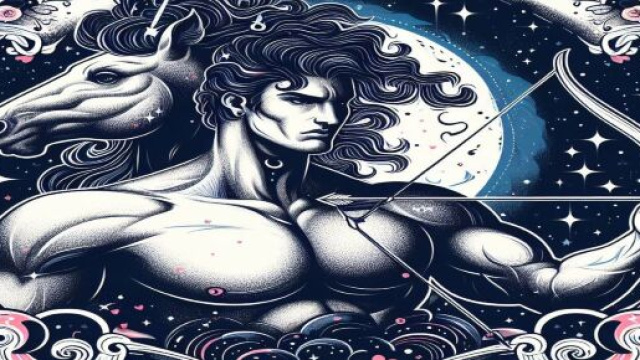 Segno del Sagittario generato con © AI Copilot.