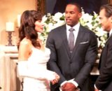 La scena delle nozze di Ridge e Taylor in Beautiful, screenshot © CBS.