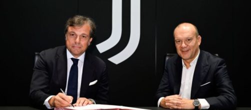 Cristiano Giuntoli, Direttore tecnico bianconero e Maurizio Scanavino, amministratore delegato ©️ FC Juventus.