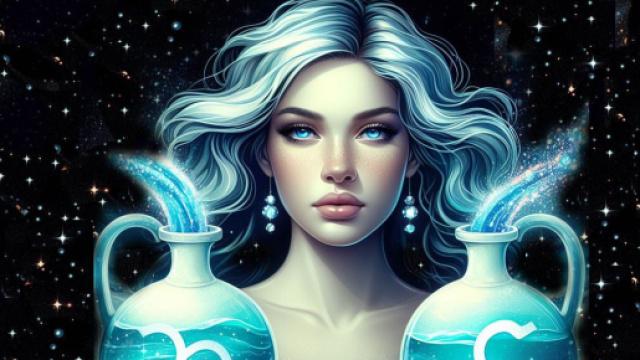 Segno zodiacale dell'Acquario - © Foto Bing IA