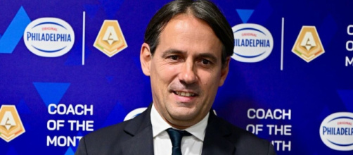 Inzaghi alla premiazione dell'allenatore del mese - Instagram © Inter