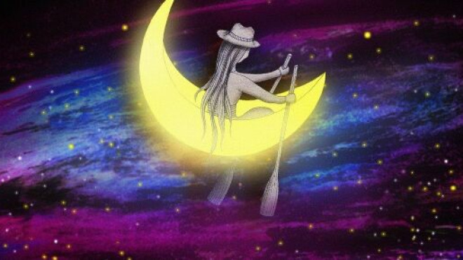 Una ragazzina sulla luna - © Pixabay.