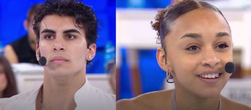 Gli allievi Giovanni e Marisol - Screenshot Amici © Canale 5