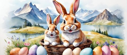 Conigli di Pasqua - immagine da © Pixabay