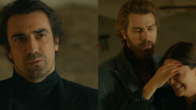 Terra amara - İbrahim Çelikkol (Hakan), Furkan Palali (Fikret) e Hilal Altınbilek (Zuleyha).