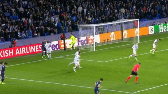 Mbappé en forme face à la Real ce mardi soir. (screenshot Twitter Canal+)