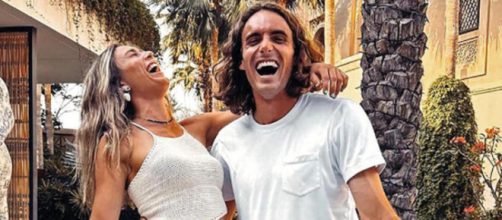 El público de la competición no pudo aguantar la risa tras la 'amenaza' de Paula Badosa a su pareja (Instagram, @tsitsipas)