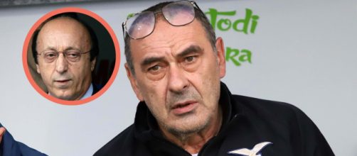 Sarri risponde a Moggi: 'L'unica retrocessione della Juve era sotto la sua gestione'