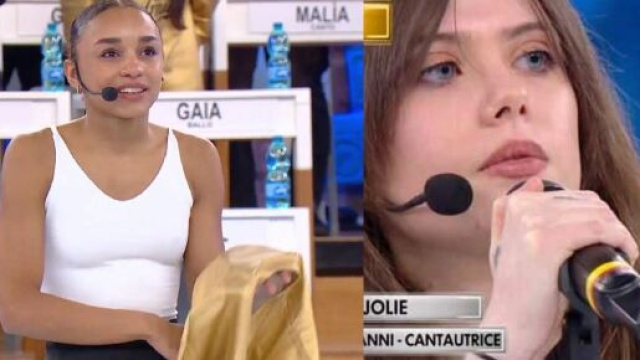 In foto Marisol e Dustin (screenshoot © Canale 5).