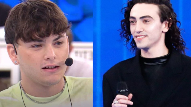 L'allievo Petit e il giudice Michele Bravi - screenshot Amici © Canale 5.