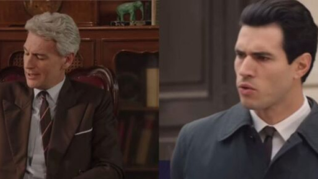 In foto Umberto e Matteo de Il Paradiso delle signore, screenshot &copy; Rai 1