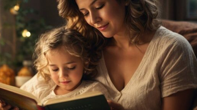 Madre e figlia leggono un libro © Pixabay