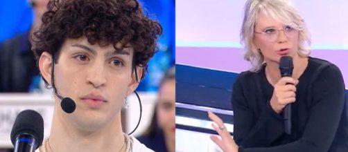 L'allievo Mida e Maria De Filippi - screenshot Amici © Canale 5.
