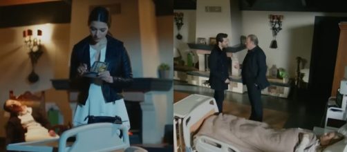 Melisa Aslı Pamuk (Asu), Kaan Urgancıoğlu (Emir) e Burak Sergen (Galip) - screenshot © Endless love.