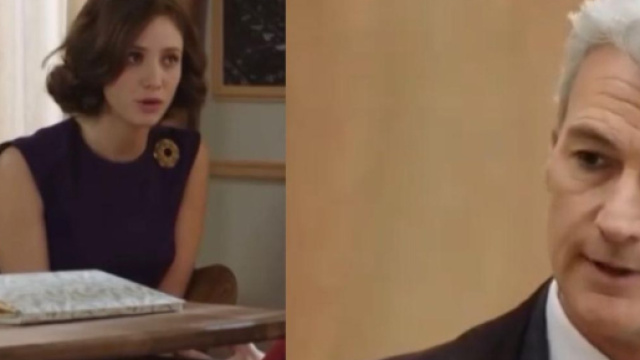 In foto Flora e Umberto de Il Paradiso delle signore - screenshot © Rai 1.