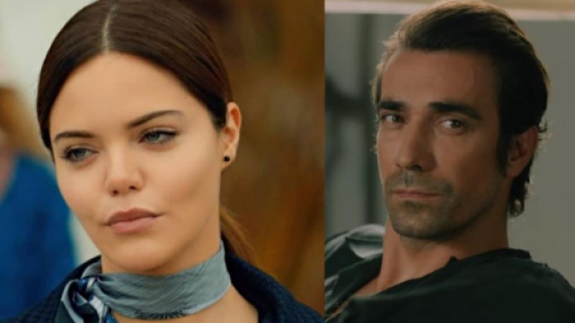 In foto Zuleyha e Hakan nella soap Terra amara © Mediaset.