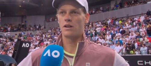 Jannik Sinner in un'intervista post match - screenshot © Eurosport.