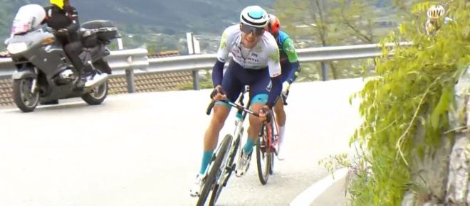 Ciclismo: Simon Carr vince a Borgo Valsugana, grande prova di Antonio Tiberi (Video)