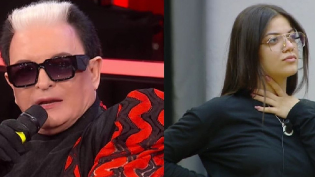 Cristiano Malgioglio e la ballerina Aurora - screenshot Amici © Canale 5