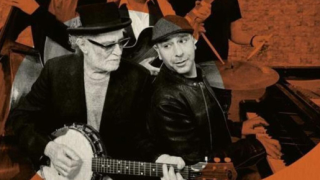 De Gregori e Zalone insieme &copy; foto copertina album 'Pastiche'