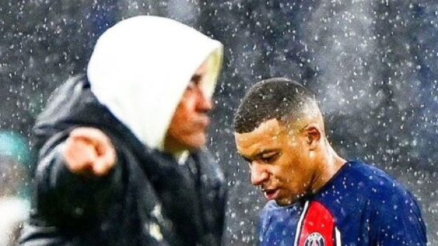 Luis Enrique et Kylian Mbappé au PSG (capture X @ActuFoot_)