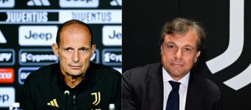 Massimiliano Allegri, allenatore della Juventus. Foto © Juventus FC. Cristiano Giuntoli, ds della Juve. Foto © Juventus FC