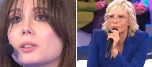 L'ex allieva Lil Jolie e Maria De Filippi - screenshot Amici © Canale 5.