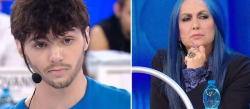 L'ex allievo Nicholas e Alessandra Celentano - screenshot Amici © Canale 5.