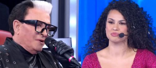 Cristiano Malgioglio e l'allieva Martina - screenshot Amici © Canale 5.