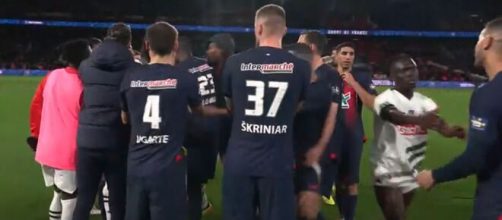 Mbappé au coeur d'une embrouille après PSG-Rennes. (screenshot BeIN Sports)