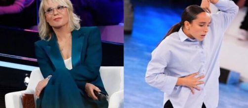 In foto Maria De Filippi e Sofia (screenshoot © Canale 5).