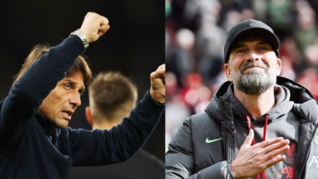 Antonio Conte. Foto &copy; Instagram/Conte. Jurgen Klopp, allenatore del Liverpool. Foto &copy; Liverpool FC