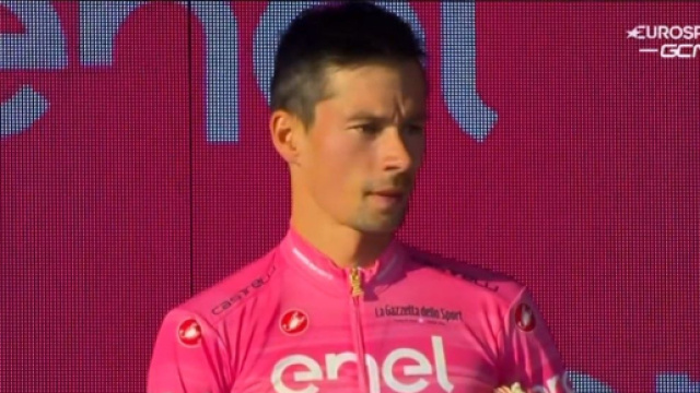 Primoz Roglic, vincitore dell'ultimo Giro d'Italia - Screenshot © Eurosport