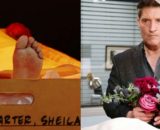 La scena di Beautiful della cremazione di Sheila, a destra Deacon Sharpe - Screenshot © CBS.