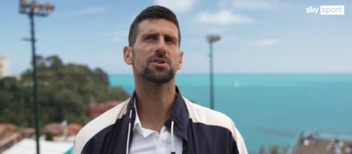 Novak Djokovic incorona Jannik Sinner come nuovo N. 1 - screenshot © Sky Sport.