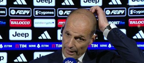 Massimiliano Allegri, allenatore della Juventus, screenshot © Sky Sport