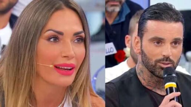 In foto Ida e Mario in studio a Uomini e donne (screenshot © Canale 5)