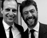 Andrea Agnelli, ex presidente della Juventus, a sinistra Massimiliano Allegri - Foto © Profilo X Agnelli