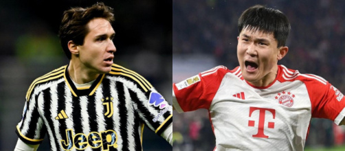 Federico Chiesa, attaccante della Juventus. Foto © Juventus FC. Kim, difensore del Bayern Monaco. Foto © Instagram/Kim