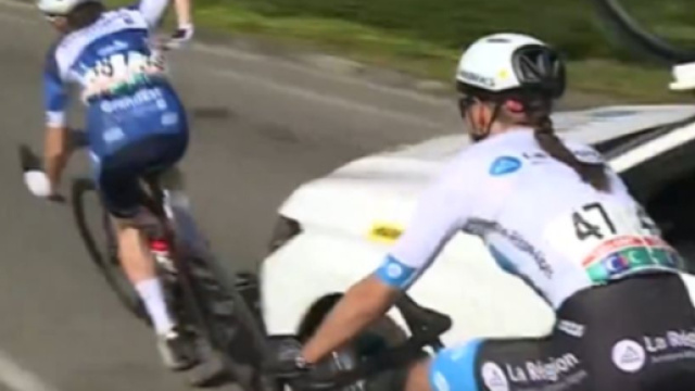 Caduta ai campionati francesi jrs - Screenshot © France 3 Alsace