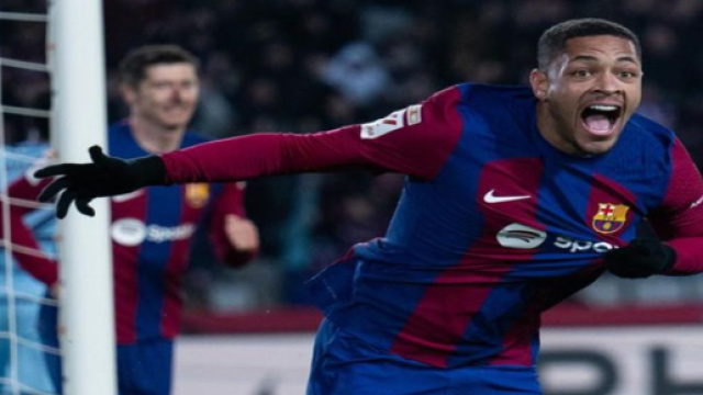 L'esultanza di Vitor Roque, obiettivo dell'Inter © Instagram Vitor Roque