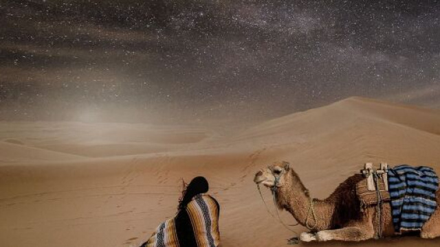 Cielo stellato vista dal deserto - Immagine © Pixabay