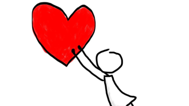 Una persona insegue il cuore © Pixabay.