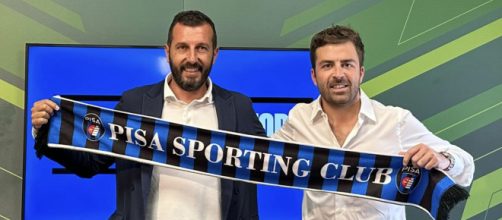 Stefano Stefanelli con Giovanni Corrado nel 2023- foto sito ufficiale © Pisa Sporting Club