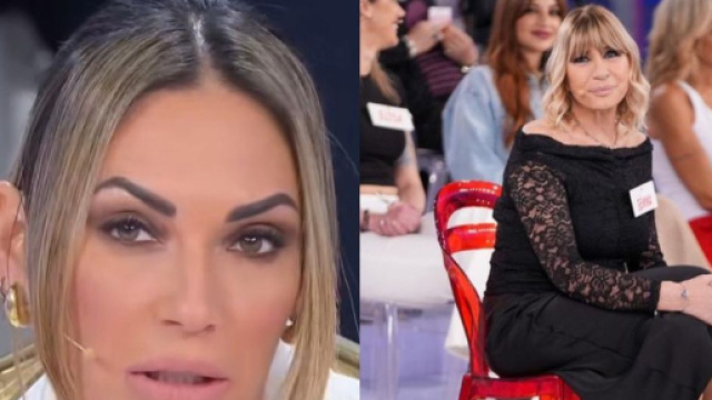 Ida e Gemma in studio a Uomini e donne (screenshot &copy; Canale 5)