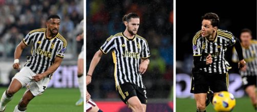 Gleison Bremer, Adrien Rabiot, Federico Chiesa. Foto © Juventus FC