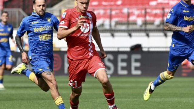 Carboni in azione contro il Frosinone © Facebook Monza